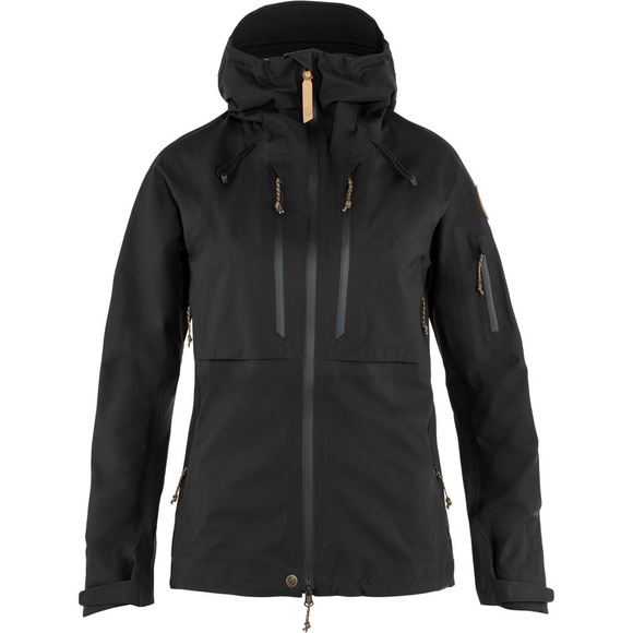 Fjallraven Jackets & Blazers - Fjällräven Keb Eco-Shell Waterproof Hooded Rain Jacket Black Women’s Small